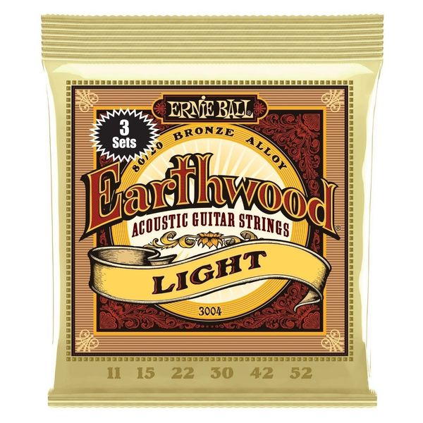 Ernie Ball Ernie Ball 3004 Earthwood 3-Pack Strune za akustično kitaro