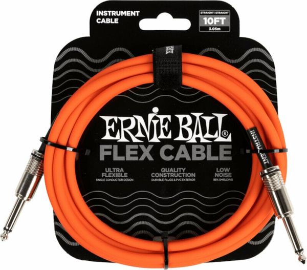 Ernie Ball Ernie Ball Flex Instrument Cable Straight/Straight 3 m Ravni - Ravni Instrumentalni kabel