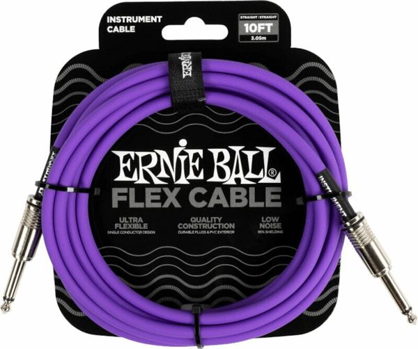 Ernie Ball Ernie Ball Flex Instrument Cable Straight/Straight 3 m Ravni - Ravni Instrumentalni kabel