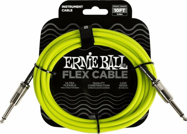 Ernie Ball Ernie Ball Flex Instrument Cable Straight/Straight 3 m Ravni - Ravni Instrumentalni kabel