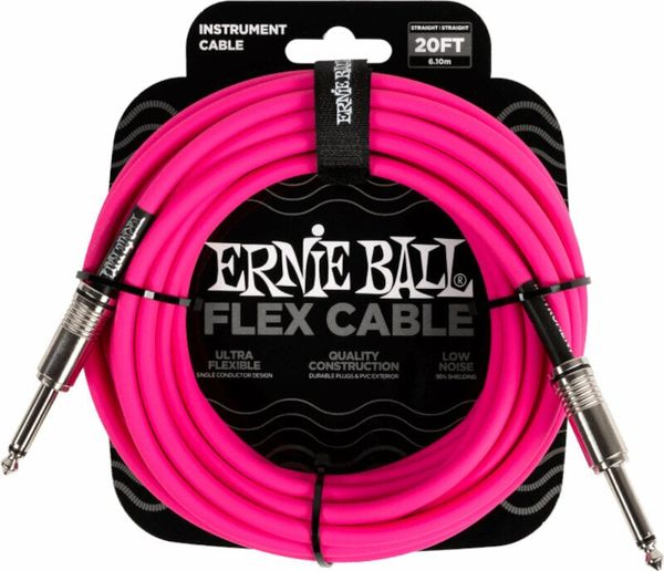 Ernie Ball Ernie Ball Flex Instrument Cable Straight/Straight 6 m Ravni - Ravni Instrumentalni kabel