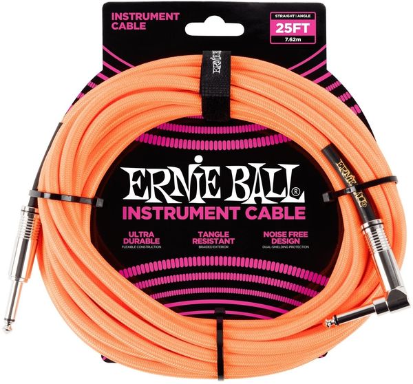 Ernie Ball Ernie Ball P06067 Oranžna 7,5 m Ravni - Kotni