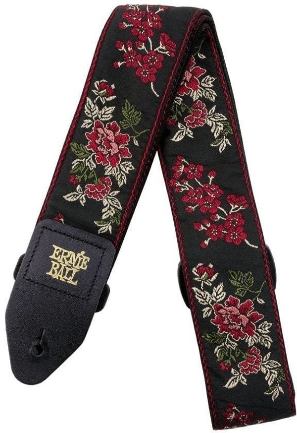 Ernie Ball Ernie Ball Red Rose Jacquard Guitar Strap