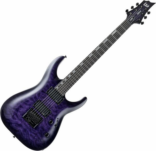 ESP LTD ESP LTD H-1000 Evertune QM See Thru Purple Sunburst