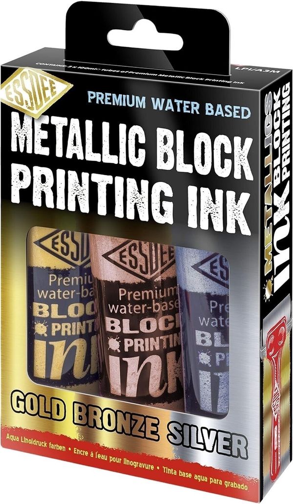 Essdee Essdee Block Printing Ink Barva za linotisk Metallic 3 x 300 ml