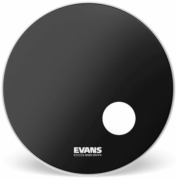 Evans Evans BD22RONX Onyx Coated 22" Črna Rezonančna opna za boben