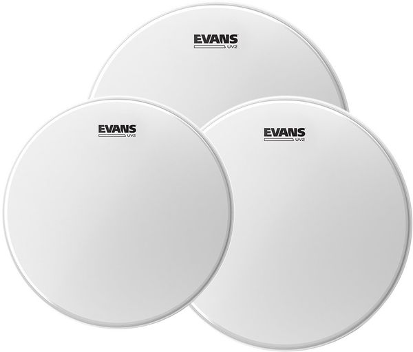 Evans Evans ETP-UV2-F UV2 Coated Coated Fusion Set open za boben