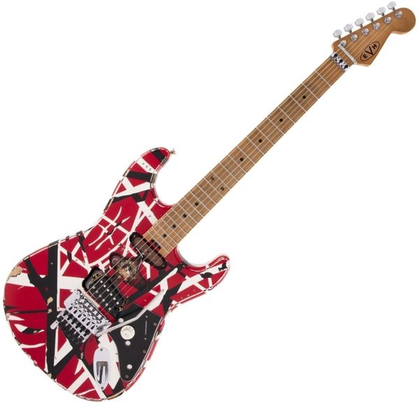 EVH EVH Frankie Striped MN Red/White/Black