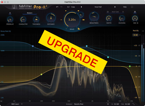 FabFilter FabFilter FabFilter Pro-R 2 Upgrade (Digitalni izdelek)