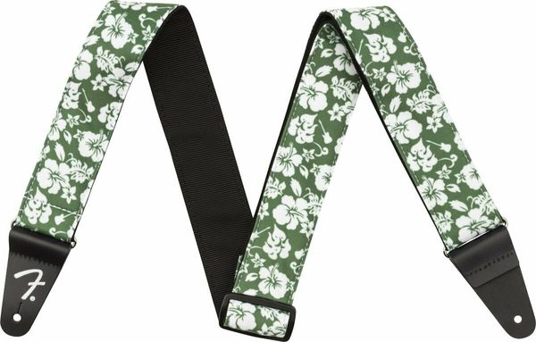 Fender Fender 2'' Hawaiian Strap Green Floral Tekstilni kitarski pas Green