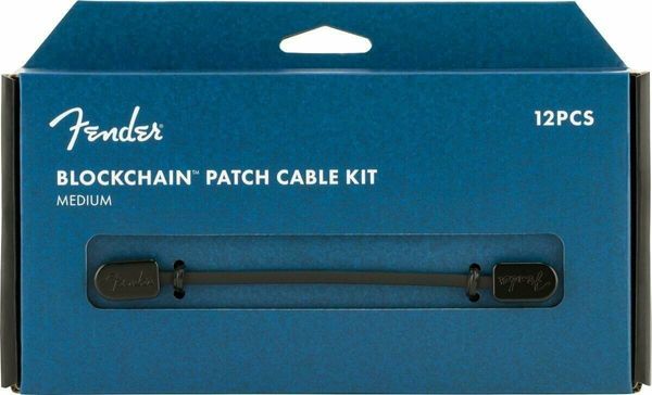 Fender Fender Blockchain Patch Cable Kit MD Črna Kotni - Kotni