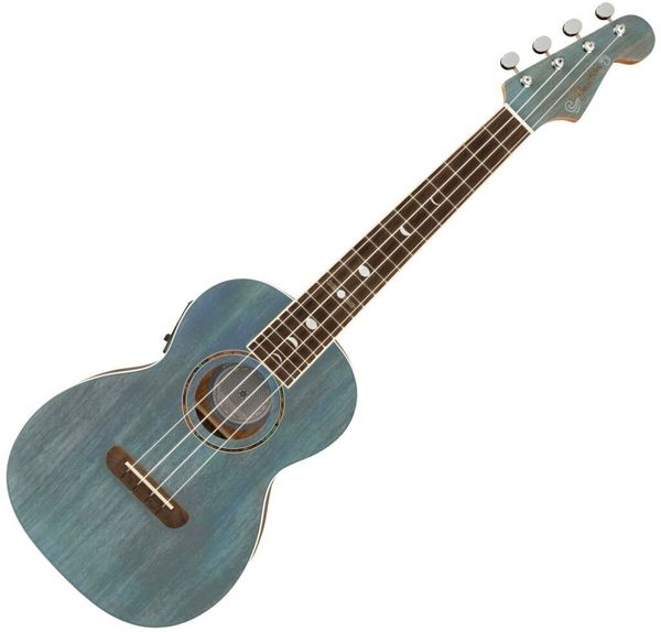 Fender Fender Dhani Harrison Uke WN Tenor ukulele Turquoise