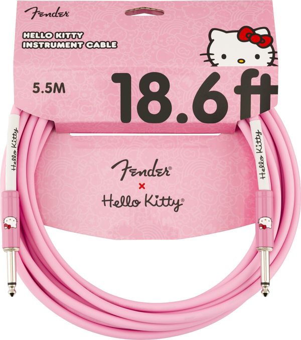 Fender Fender Hello Kitty Instrument 18ft / 5‚49 m Ravni - Ravni Instrumentalni kabel