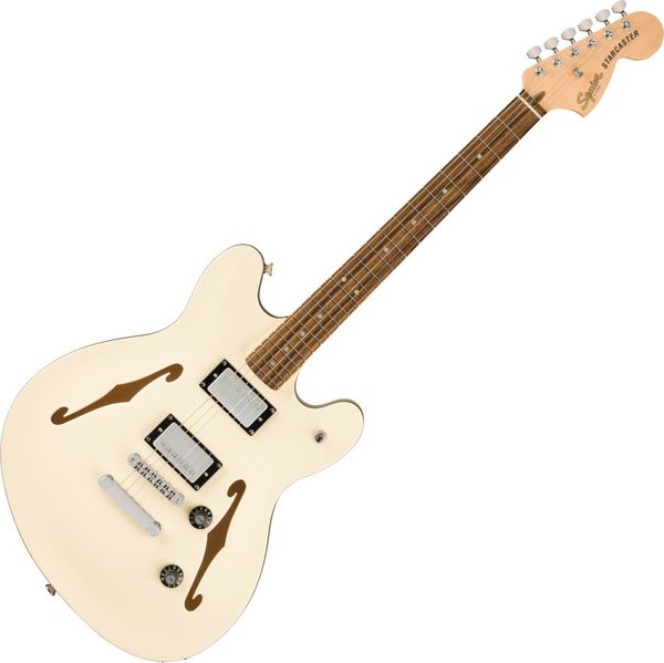 Fender Squier Fender Squier Affinity Series Starcaster Deluxe LRL Olympic White Jazz kitara (polakustična)