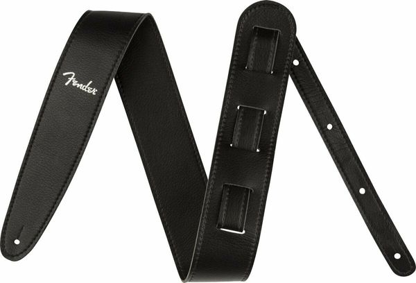 Fender Fender Vegan Leather Strap 2.5'' Usijni kitarski pas Black