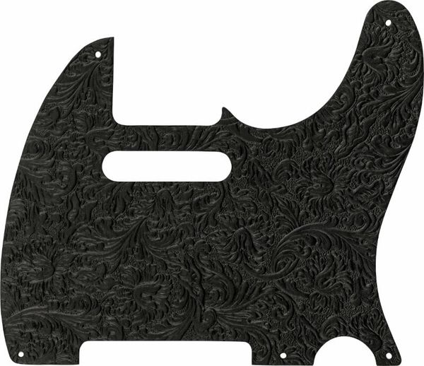 Fender Fender Waylon Jennings Leather Pickguard Črna