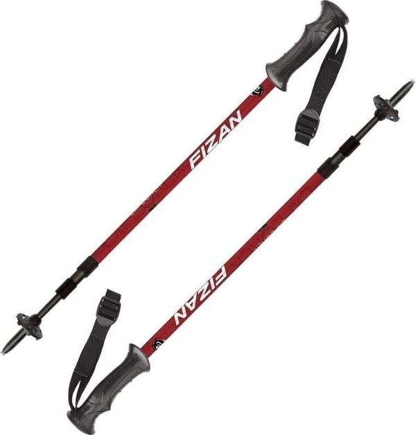 Fizan Fizan Explorer Red 63 - 140 cm Pohodniške palice