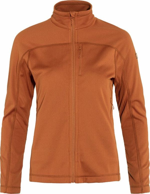 Fjällräven Fjällräven Abisko Lite Fleece Jacket W Terracotta Brown L Pulover na prostem