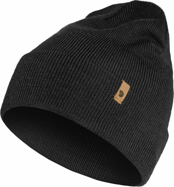 Fjällräven Fjällräven Classic Knit Hat Black Zimska kapa