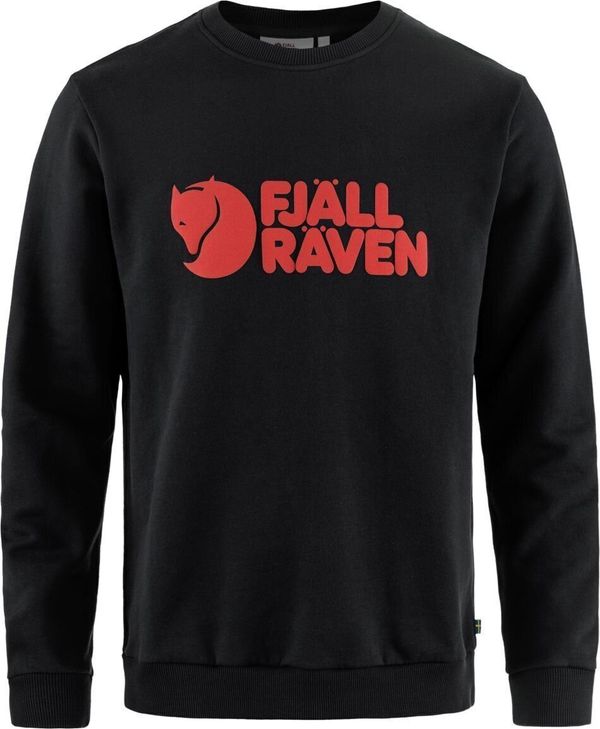 Fjällräven Fjällräven Logo Sweater M Black L Pulover na prostem