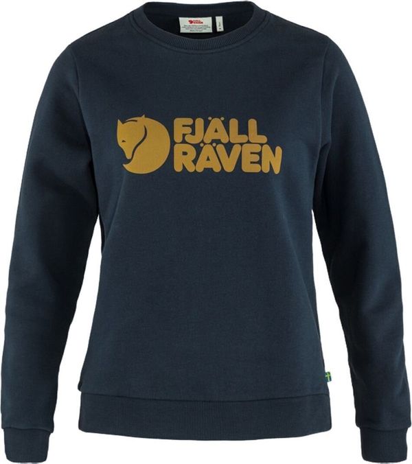 Fjällräven Fjällräven Logo Sweater W Dark Navy/Chestnut L Pulover na prostem