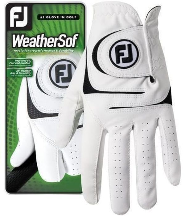 Footjoy Footjoy WeatherSof White Desna roka L Moške rokavice