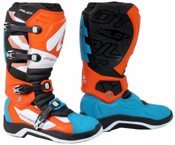 Forma Boots Forma Boots Pilot White/Orange/Aqua 44 Motoristični čevlji