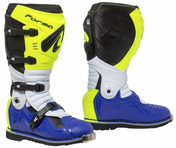 Forma Boots Forma Boots Terrain Evolution TX Yellow Fluo/White/Blue 41 Motoristični čevlji