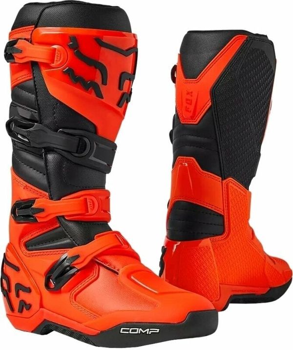 FOX FOX Comp Boots Fluo Orange 42,5 Motoristični čevlji