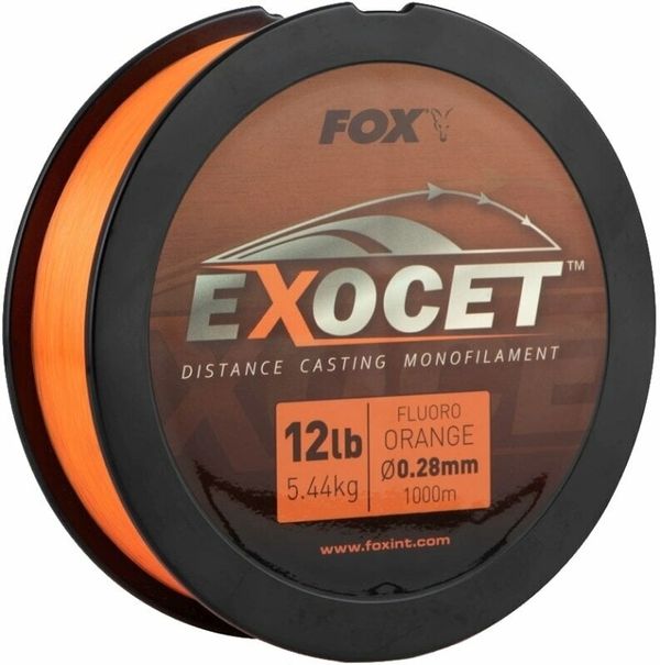 Fox Fishing Fox Fishing Exocet Fluoro Mono Fluoro Orange 0,26 mm 1000 m 4,9 kg Najlon