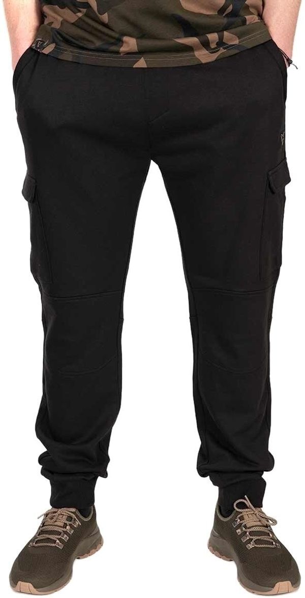 Fox Fishing Fox Fishing Hlače LW Black/Camo Combat Joggers - L