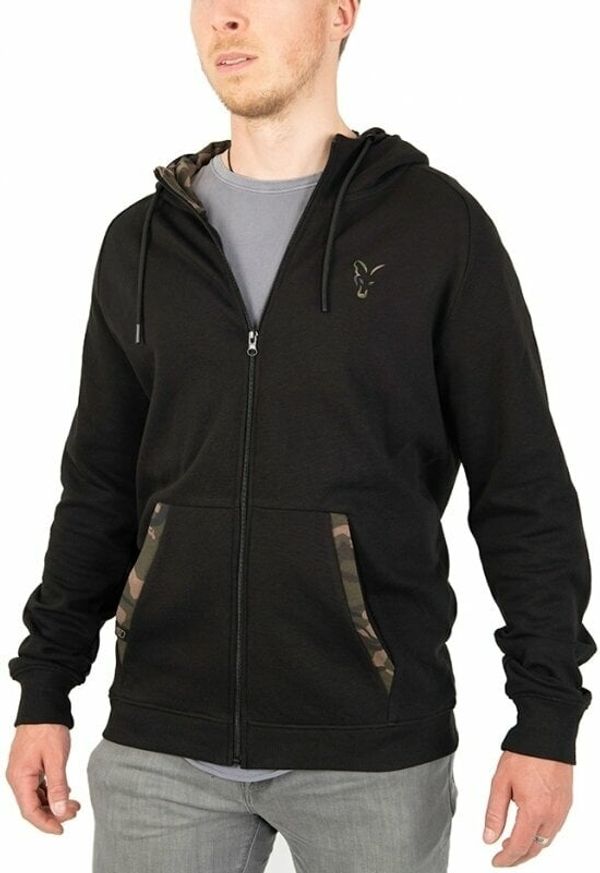 Fox Fishing Fox Fishing Jopa Lightweight Zip Hoody Black/Camo Print 3XL