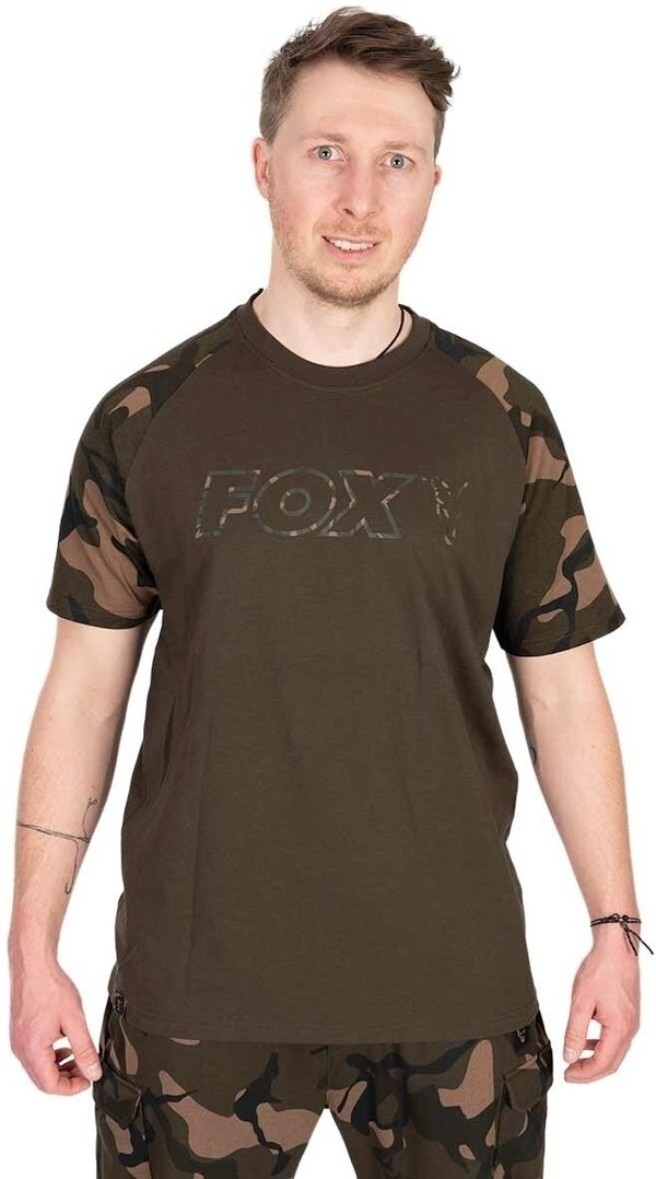 Fox Fishing Fox Fishing Majica Khaki/Camo Outline T-Shirt - 3XL