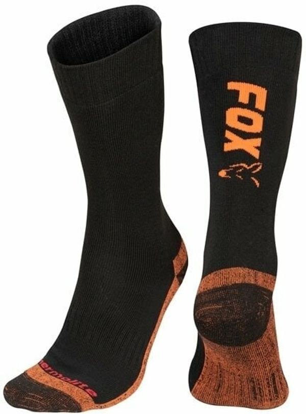 Fox Fishing Fox Fishing Nogavice Collection Thermolite Long Socks Black/Orange 40-43