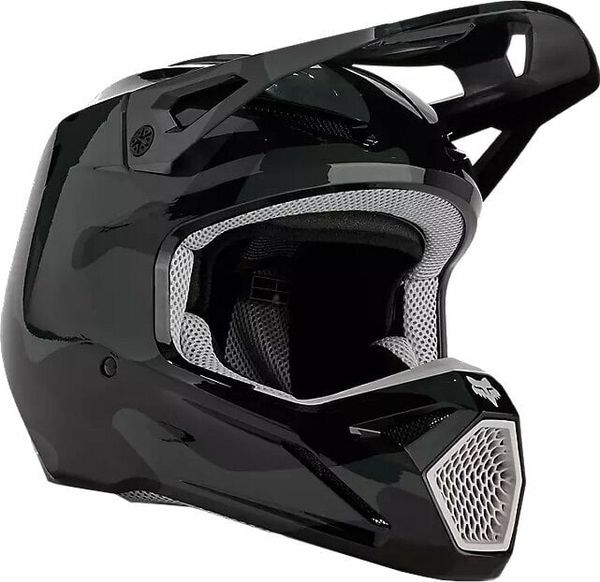 FOX FOX V1 Bnkr Helmet Black Camo XL Čelada