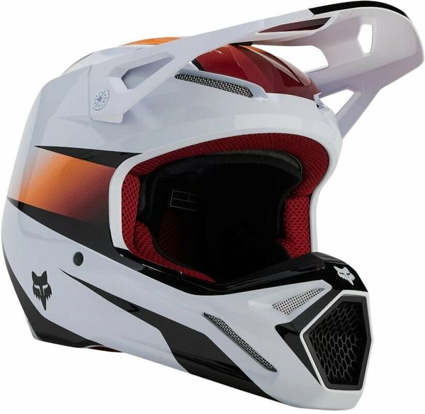 FOX FOX V1 Flora Helmet White/Black XL Čelada