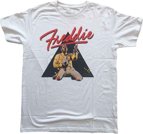 Freddie Mercury Freddie Mercury Majica Triangle Unisex White L