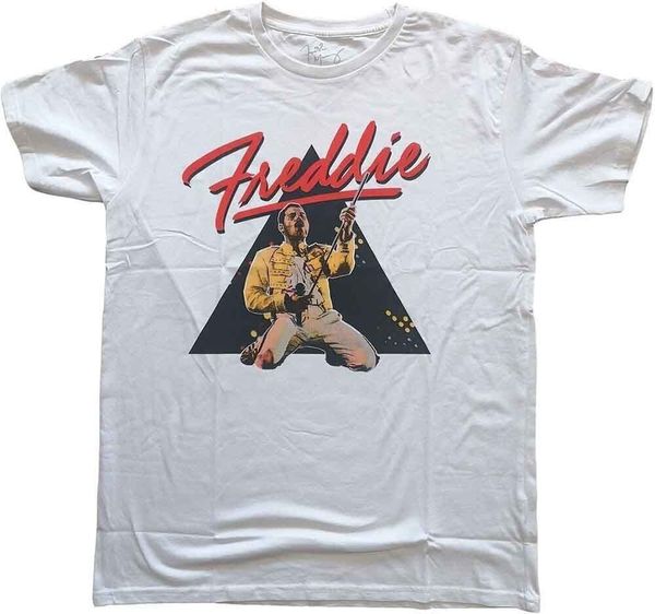 Freddie Mercury Freddie Mercury Majica Triangle Unisex White XL