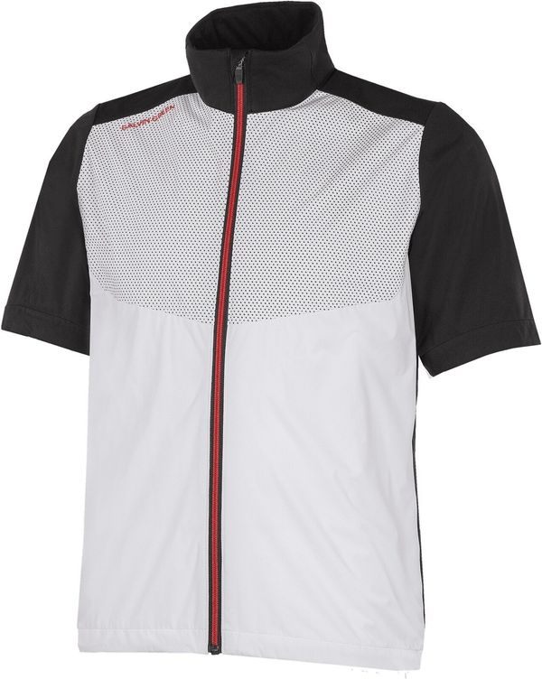 Galvin Green Galvin Green Livingston Mens Windproof And Water Repellent Short Sleeve Jacket White/Black/Red 2XL