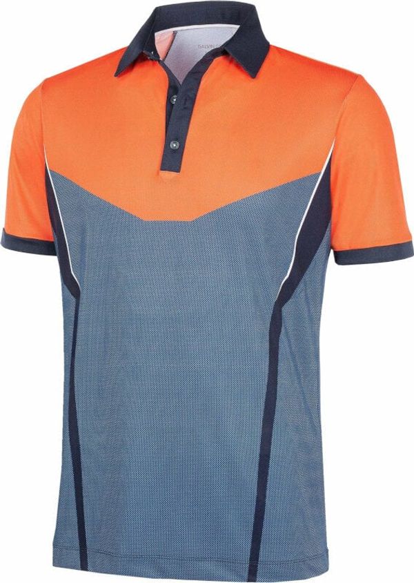 Galvin Green Galvin Green Mateus Mens Orange/Navy/White XL Polo majice