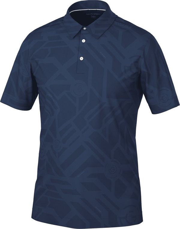 Galvin Green Galvin Green Maze Mens Breathable Short Sleeve Shirt Navy M