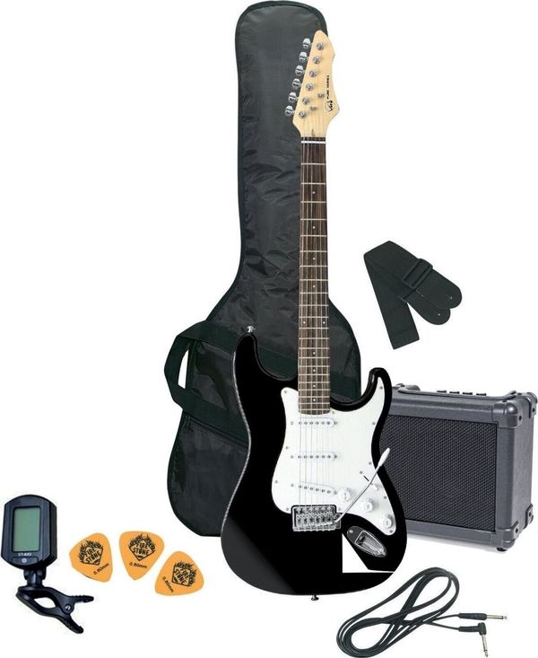 GEWA GEWA E-Guitar RC-100 Set Black Električna kitara