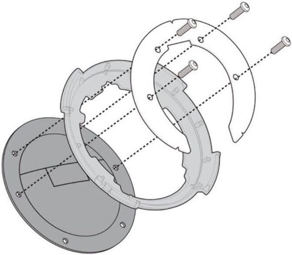 Givi Givi BF02 Specific Flange for Fitting Tanklock, TanklockED Bags