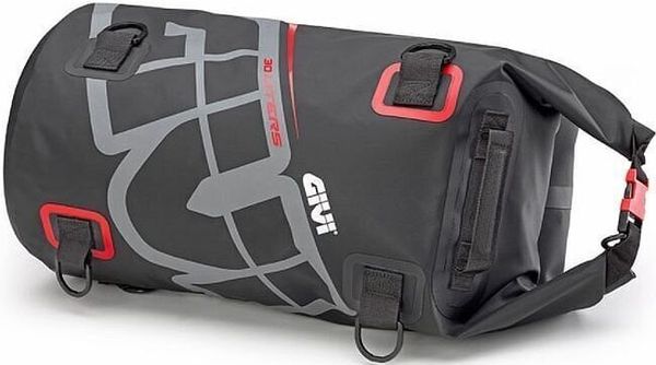 Givi Givi EA114GR Waterproof Cylinder Seat Bag 30L Grey Red