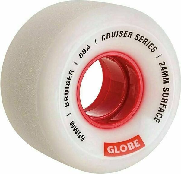 Globe Globe Bruiser Cruiser Skateboard Wheel White/Red 55.0