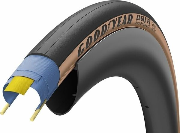 Goodyear Goodyear Eagle F1 SuperSport Tube Type 29/28" (622 mm) 25.0 Black/Tan Folding Pnevmatika za cestno kolo