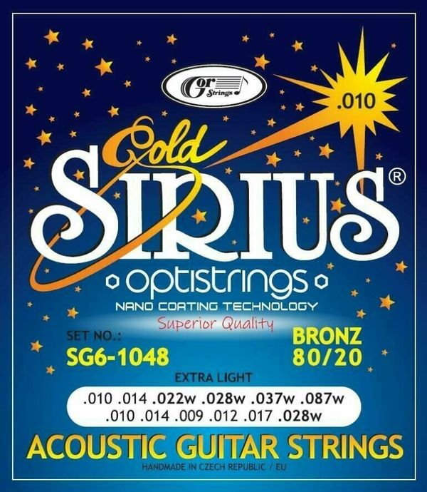 Gorstrings Gorstrings SIRIUS Gold SG6-1048 Strune za akustično kitaro