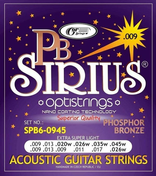 Gorstrings Gorstrings Sirius SPB6-0945 Strune za akustično kitaro