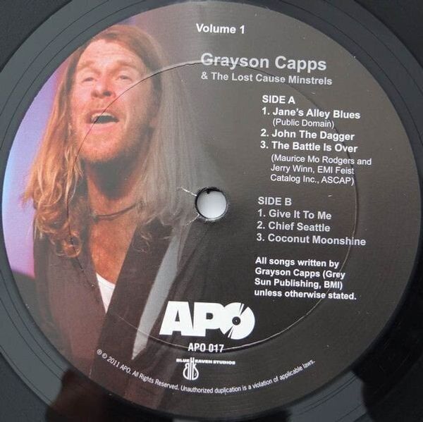 Grayson Capps Grayson Capps - Grayson Capps Volume 1 (LP)