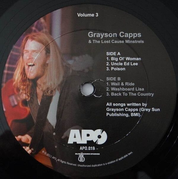 Grayson Capps Grayson Capps - Grayson Capps Volume 3 (LP)